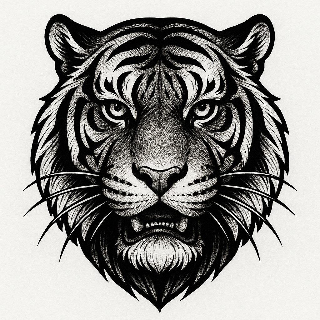 Тигр в анфас